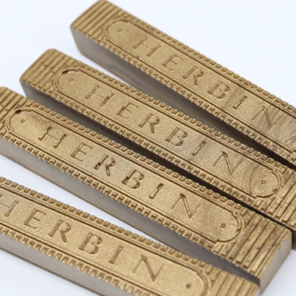 Set de 4 barras de lacre flexible Oro Herbin