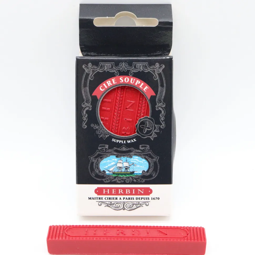 Set de 4 barras de lacre flexible Rojo Herbin