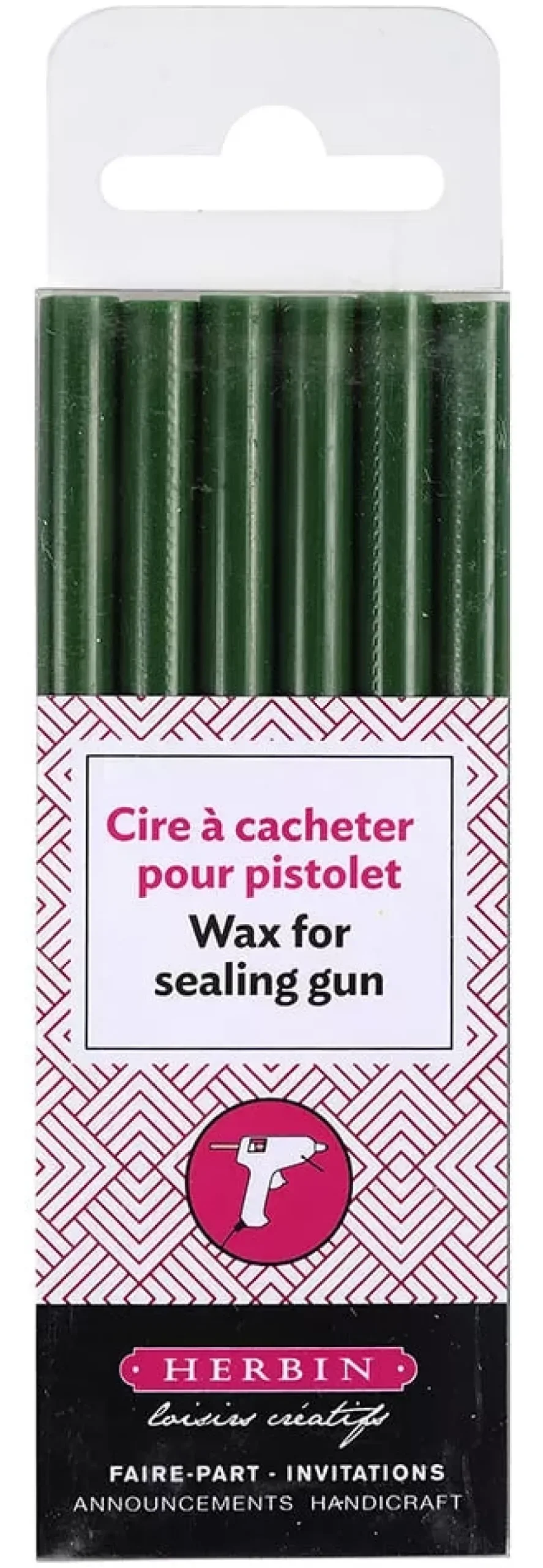 Set de 6 barras de lacre Verde oscuro Herbin