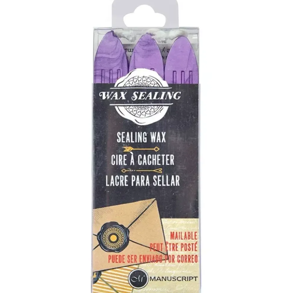Set de 3 lacres Lilas Wax Sealing Manuscript