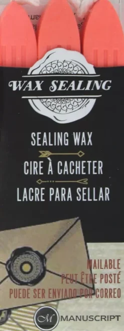 Set de 3 lacres Melocotón Wax Sealing Manuscript
