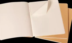Set de 3 libretas Cahier Kraft Líneas 19x26cm Moleskine