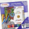 Set de 120 Mandalas + 24 Lápices de Colores Alpino