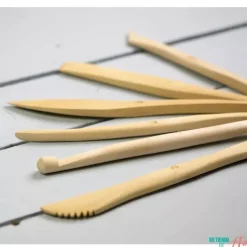 Set de 6 palillos dobles para modelar