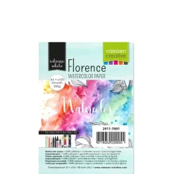 Set de 100 papeles de acuarela Intense White Vaessen A6