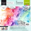 Set de 50 papeles de acuarela Intense White Vaessen 30x30cm