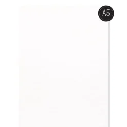 Set de 100 papeles de acuarela Intense White Texture Vaessen A5