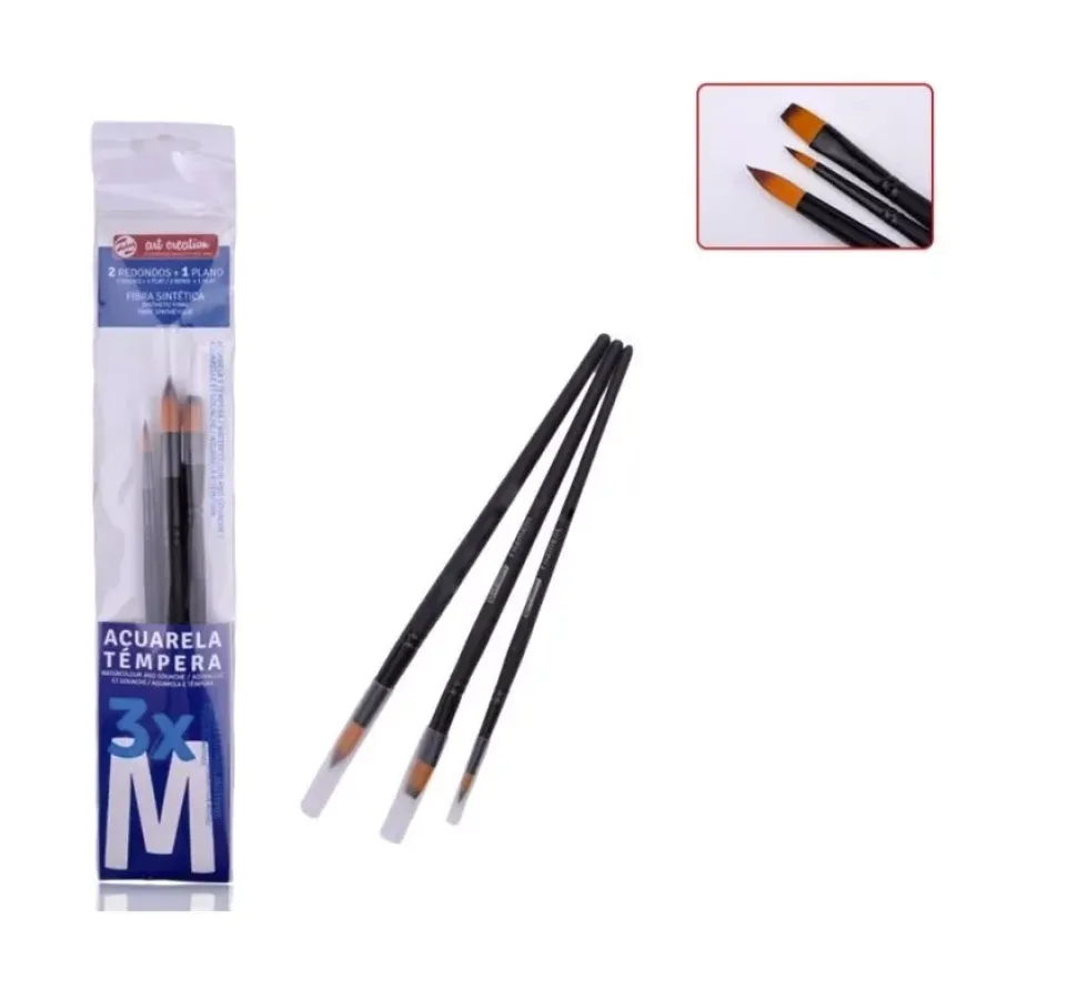 Set de 3 pinceles Art Creation M