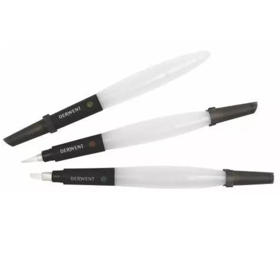 Set de 3 pinceles con depósito de agua Derwent