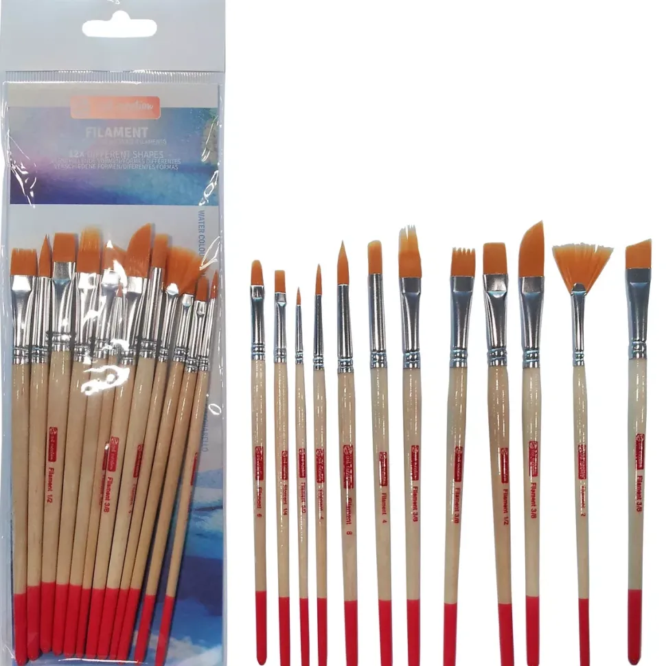 Set de 12 pinceles de acuarela y témpera ArtCreation