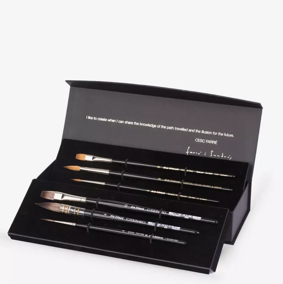 Set de 6 pinceles de Cesc Farré Series 4012 Da Vinci
