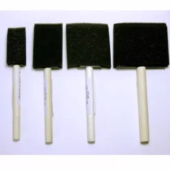Set de 4 pinceles de esponja planos