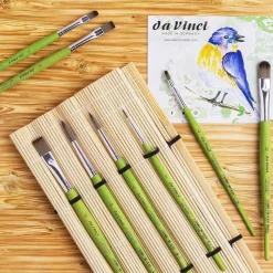 Set de 8 pinceles Fit con esterilla da Vinci