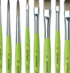 Set de 8 pinceles Fit con esterilla da Vinci