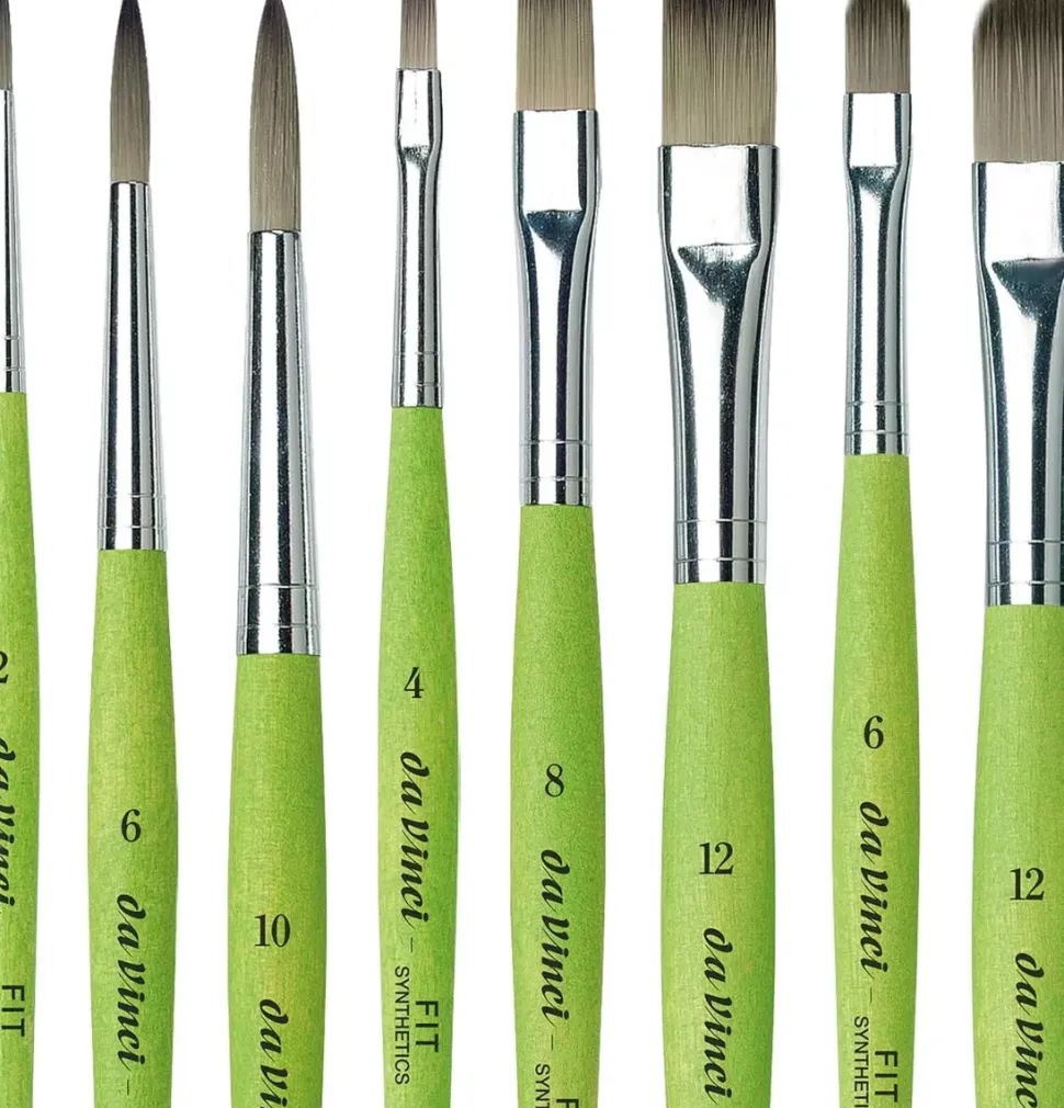 Set de 8 pinceles Fit con esterilla da Vinci