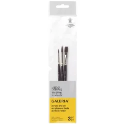 Set de 3 pinceles mixtos acrílicos sintéticos Galería Winsor & Newton