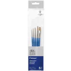 Set de 5 pinceles mixtos acuarelas Cotman Winsor & Newton