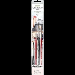 Set de 4 pinceles para acuarela Urban Watercolor May & Berry x da Vinci