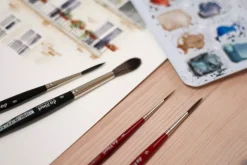 Set de 4 pinceles para acuarela Urban Watercolor May & Berry x da Vinci