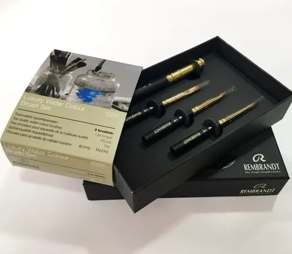 Set de 3 pinceles para viajar Luxury Rembrandt