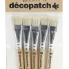 Set de 5 Pinceles Planos Pura Cerda Décopatch nº5
