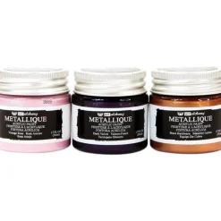 Set de 3 pinturas acrílicas metálicas Rococo Finnabair