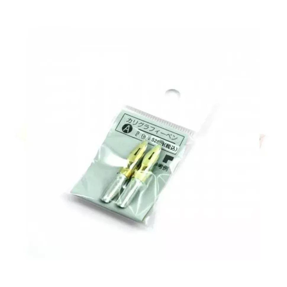 Set de 2 plumillas caligráficas A 2mm Tachikawa
