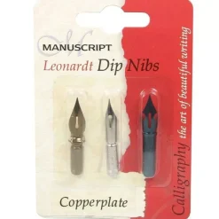 Set de 3 plumillas de caligrafía Copperplate Manuscript