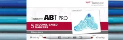 Set de 5 rotuladores ABT Pro Gama Azules Tombow