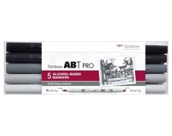 Set de 5 rotuladores ABT Pro Colores grises fríos Tombow