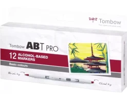 Set de 12 rotuladores ABT Pro Colores básicos Tombow