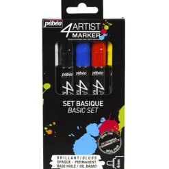 Set de 5 Rotuladores al óleo básicos 4Artist