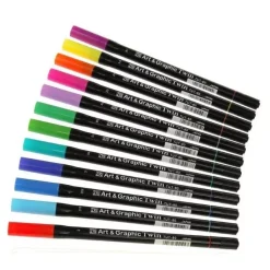 Set de 12 rotuladores Art and Graphic Twin Bright Zig