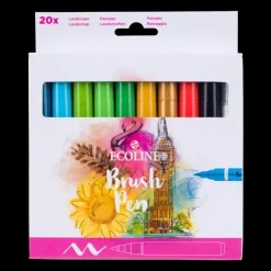Set de 20 rotuladores Brush Pen Ecoline
