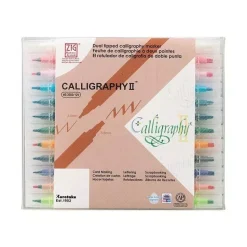 Set de 12 rotuladores Calligraphy II Zig