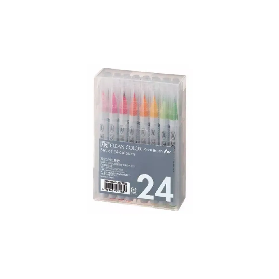 Set de 24 rotuladores Clean Color Zig