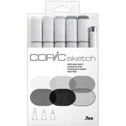 Set de 6 Rotuladores Copic Sketch Grises