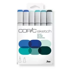 Set de 6 Rotuladores Copic Sketch Mar y cielo Copic