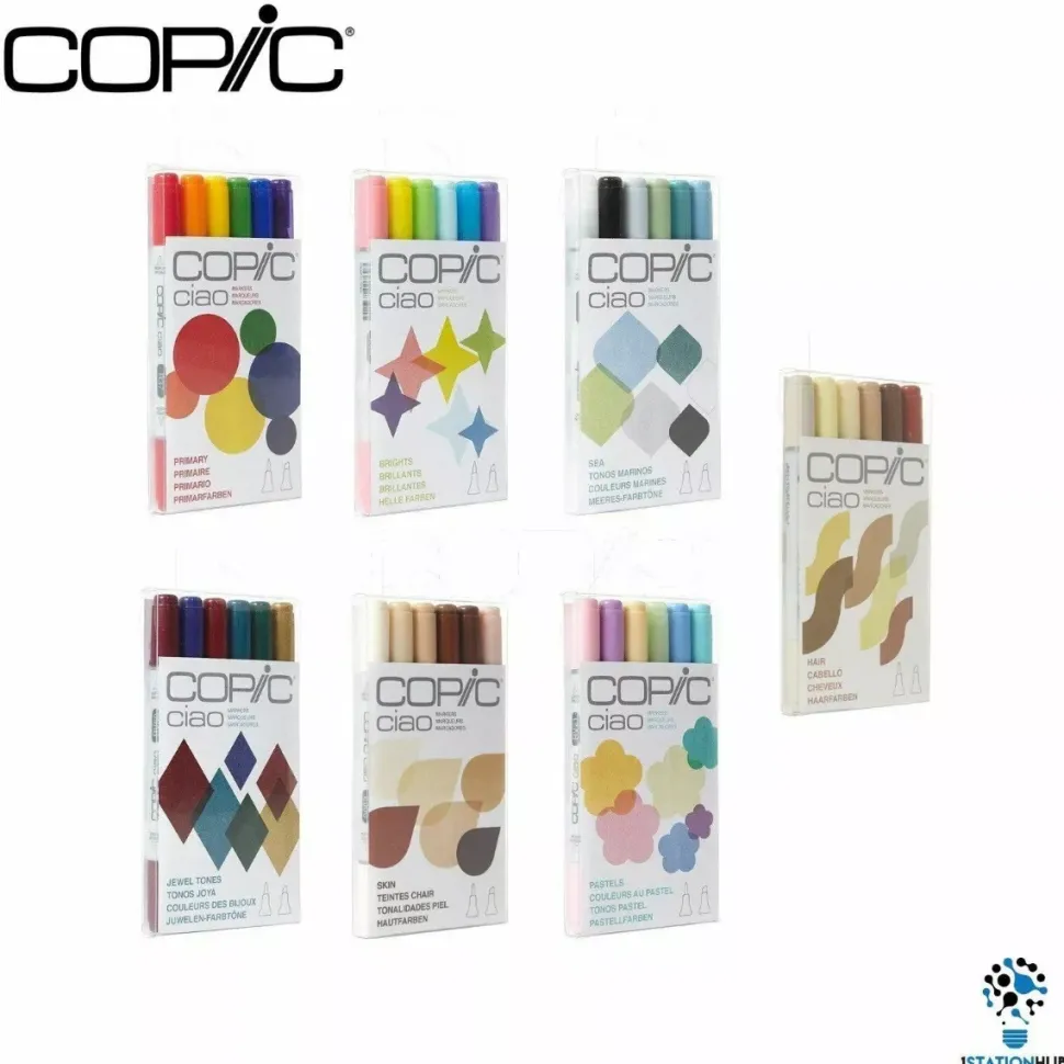 Set De 6 Rotuladores Copic Ciao Tonos Marinos