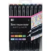 Set de 8 rotuladores de punta fina ArtLiner Spectrum Noir Bright