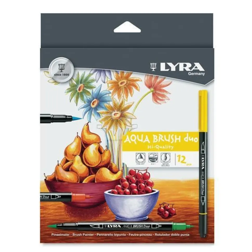 Set de 24 rotuladores doble punta Aqua Brush Duo