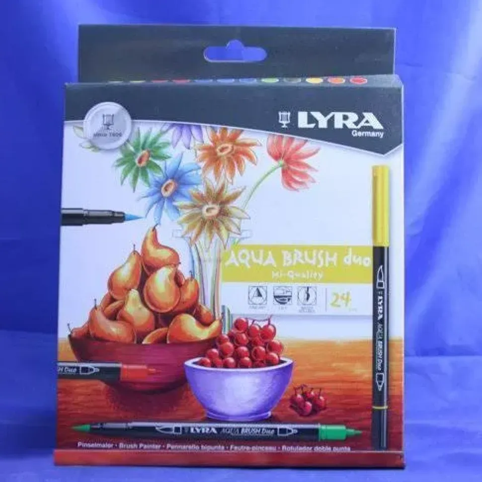 Set de 12 rotuladores doble punta Aqua Brush Duo