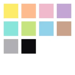 Set de 10 rotuladores fluorescentes Pastel and Vintage Triplus Staedtler