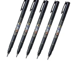 Set de 5 Rotuladores Fudenosuke de punta dura