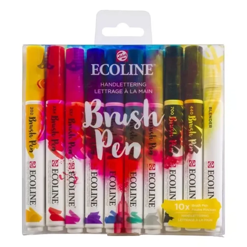 Set de 10 rotuladores Handlettering Brush Pen Ecoline