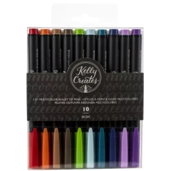 Set de 10 rotuladores Multicolor Punta Bullet Kelly Creates