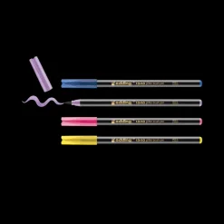 Set de 4 rotuladores pastel 1340 Glitter Edding