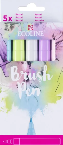 Set de 5 rotuladores Pastel Brush Pen Ecoline