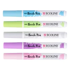 Set de 5 rotuladores Pastel Brush Pen Ecoline