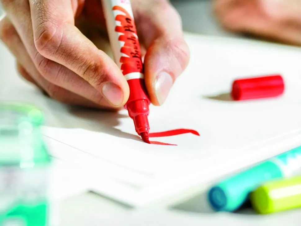 Set de 5 rotuladores Rojos Brush Pen Ecoline
